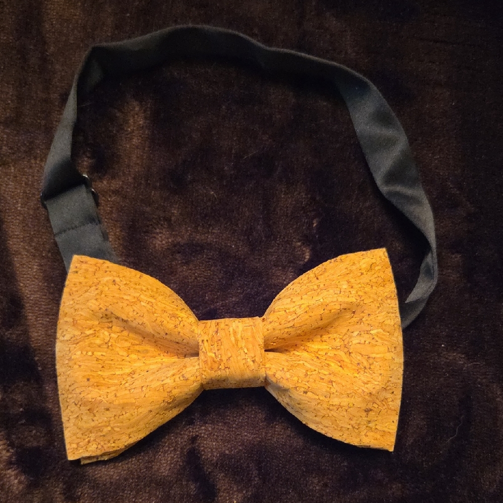 Cork Bow Tie, New And Adjustable